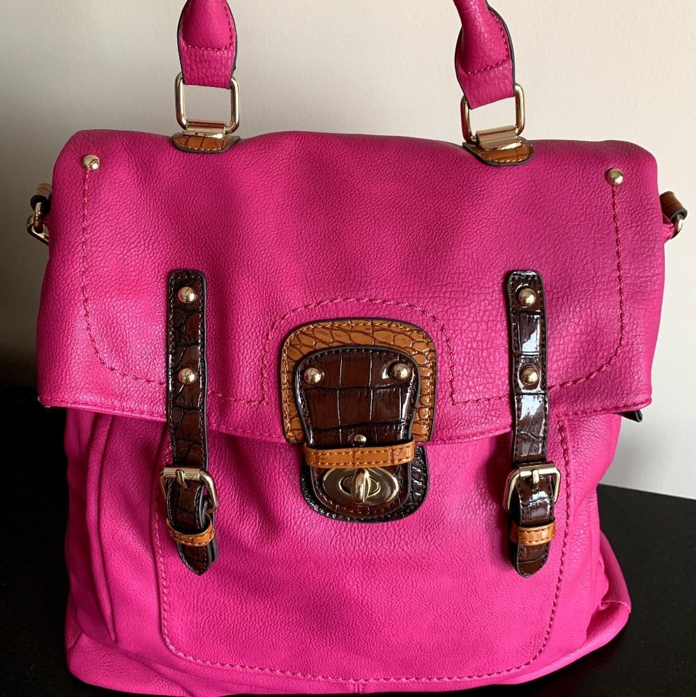 Pink Wilson's Leather Convertible Backpack